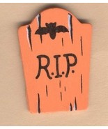 TOMBSTONE R.I.P. PIN BROOCH-RIP Graveyard Retirement Jewelry-ORG - $94.46 MXN
