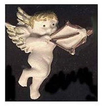 Cupid Cherub Angel Button Pin Brooch Bow Arrow Valentine Jewelry - $4.97