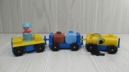 Fisher Price Little People Vintage airport blue yellow shuttle tram suit... - $25.72