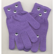 Gloves rhinestone purple thumb200