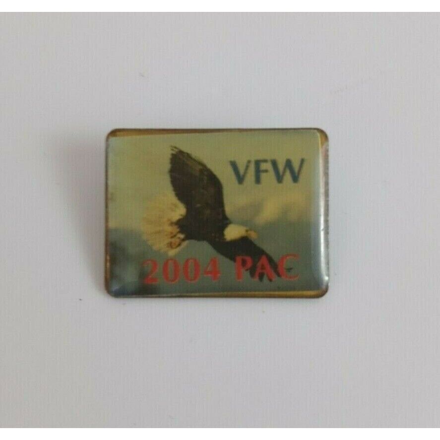 2004 PAC VFW With Flying Eagle Lapel Hat Pin - $5.34