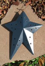 Metal Patriotic Star   wd2125 - Blue 3d Tin Punched Star - $2.95