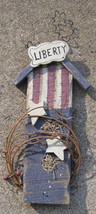 Wood Patriotic B2536 - Liberty Birdhouse - $3.95
