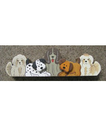 Wood Block  - WD186A - 5 Dogs - £2.32 GBP