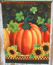 2408 Pumpkin Sunflower Garden Flag - $8.95