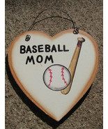 WD1900D - Baseball Mom wood sign - £1.53 GBP