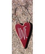 Wood Valentine Heart RO495 Love Heart - £1.77 GBP