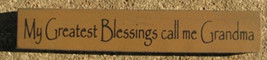 Grandmother Shelf Sitter Block 32314BG - My Greatest Blessings... - £1.79 GBP