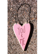 Wood Valentine Heart ro-493YM - You and Me Heart - £1.77 GBP