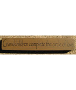 Wood Grandmother Shelf Sitter Block  32314GG-Grandchildren Complete... - £1.76 GBP