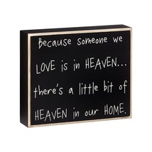 Wooden Box Sign PS-4195 Heaven in our Home - $9.95