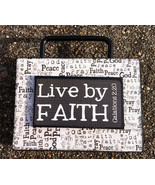 Primitive Wood Box Sign 36747LF - Live By Faith - £6.28 GBP