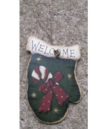 Wood Christmas Ornament  47069WCC - Welcome Candy Cane - $1.75