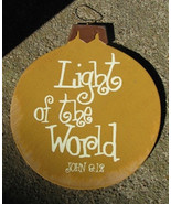 Wood Christmas Ornament 45098G - Light of the World - $3.95