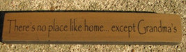 Wood Grandmother Shelf Sitter Block  32314PG-There&#39;s No place like Home. - $2.50