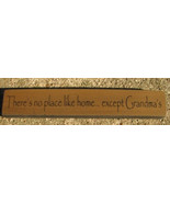 Wood Grandmother Shelf Sitter Block  32314PG-There&#39;s No place like Home. - £1.96 GBP