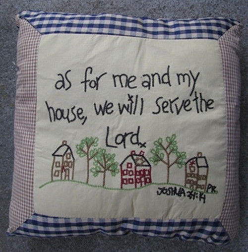 Primary image for Primitive Pillow MC46344-As for me & my house Pillow