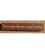Wood Grandmother Shelf Sitter Block  32314PM-There&#39;s No place like Home. - £1.96 GBP