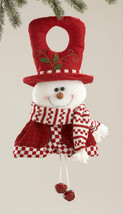 Snowman 58161 Red White Snowman Doorknob - £7.80 GBP