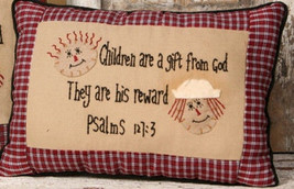 Primitive Pillow 8P5723-Children are a Gift from God - £9.57 GBP