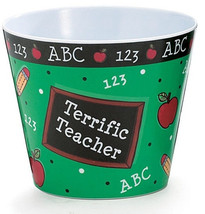 Teacher Gifts   1137304-Pot Cover School Daze Plastic Pot  - £4.65 GBP