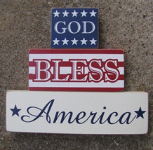 Wood Patriotic  11539E - God Bless America s/3 - £3.96 GBP