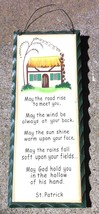 Prmitive Wood Sign WD475 May the Road Rise to meet you - $4.95
