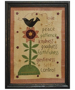 Wood Frame Stitchery Sign  G3053-Love Joy Peace Sampler - £26.86 GBP