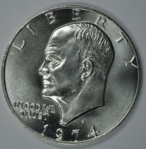 1974 S Eisenhower 40% silver uncirculated dollar - $15.50