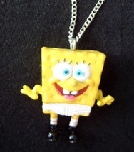 Funny Spongebob Underpants Pendant Necklace Big Cartoon Character Funky Jewelry - £7.01 GBP