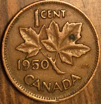 1950 Canada Small Cent Penny Coin - £1.00 GBP