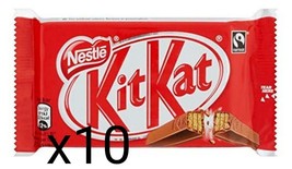 10 x Kit Kat kitkat Chocolate Candy Bar Nestle Canadian 45g each Free Shipping - $28.06