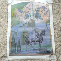 Vintage Lord of the Rings Poster 1976 Steve Hickman The Citadel At Sunrise New - £29.58 GBP