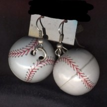 BASEBALL SOFTBALL FUNKY EARRINGS -Big Funky Team Costume Jewelry - $6.97