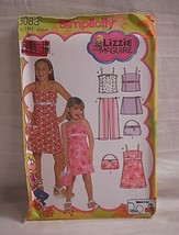 Simplicity Lizzie McGuire 5083 Sewing Pattern Size HH 3 4 5 6 Dress Top Pant NOS - £5.53 GBP