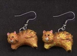 CAT EARRINGS-Tiny Country Animal Pet Feline Kitty Funky Jewelry - £4.79 GBP