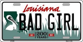 Bad Girl Louisiana Novelty Metal License Plate - £17.50 GBP