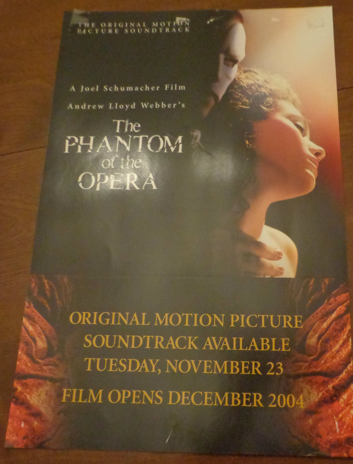 Phantom of the Opera 2004 Double Sided Film Promo Poster Emmy Rossum - $0.99