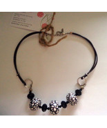 NWT Gem Pat Designs Black Vintage Bead Necklace - €12,82 EUR