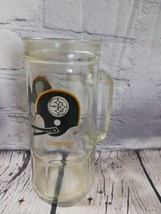 Vtg Fisher Nuts NFL Pittsburgh Steelers Football Mug Glass Stein Cup 70s... - $12.86