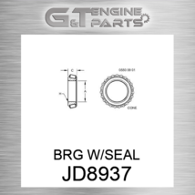 JD8937 Brg W/SEAL Fits John Deere (New Oem) - £29.38 GBP