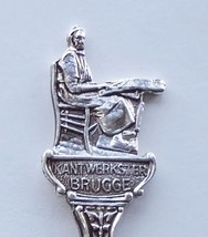 Collector Souvenir Spoon Belgium Bruges Brugge Kantwerkster Lace Maker - £11.80 GBP