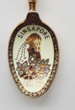 Collector Souvenir Spoon Singapore Lion City Merlion Fish Cloisonne Bowl - £10.31 GBP