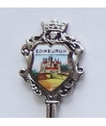 Collector Souvenir Spoon Scotland Edinburgh Castle Porcelain Enamel Emblem - £10.37 GBP