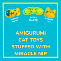 Amigurumi Cat Toys with Miracle Nip Gourmet Catnip - £7.87 GBP+