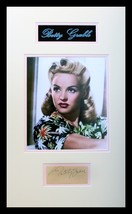 Betty Grable Autograph Double Matted and Museum Framed Ready to Display - £394.81 GBP