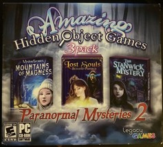  Amazing Hidden Object Games 3 Pack: Paranormal Mysteries 2 Computer Games - £7.54 GBP