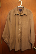 Arrow Brown Long Sleeve Dress Shirt 17 1/2 34/35 - £8.32 GBP