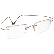 Silhouette Eyeglasses 7395 40 6073 Titan Brown Rimless Frame Austria 54[]19 140 - £78.65 GBP