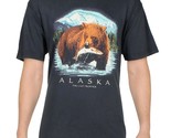 Cotton On Mens Premium Loose Fit Alaska The Last Frontier T-Shirt Indigo... - £15.79 GBP